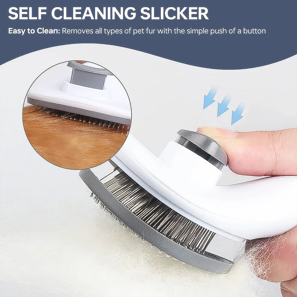GroomEase™ Self-Cleaning Slicker Brush