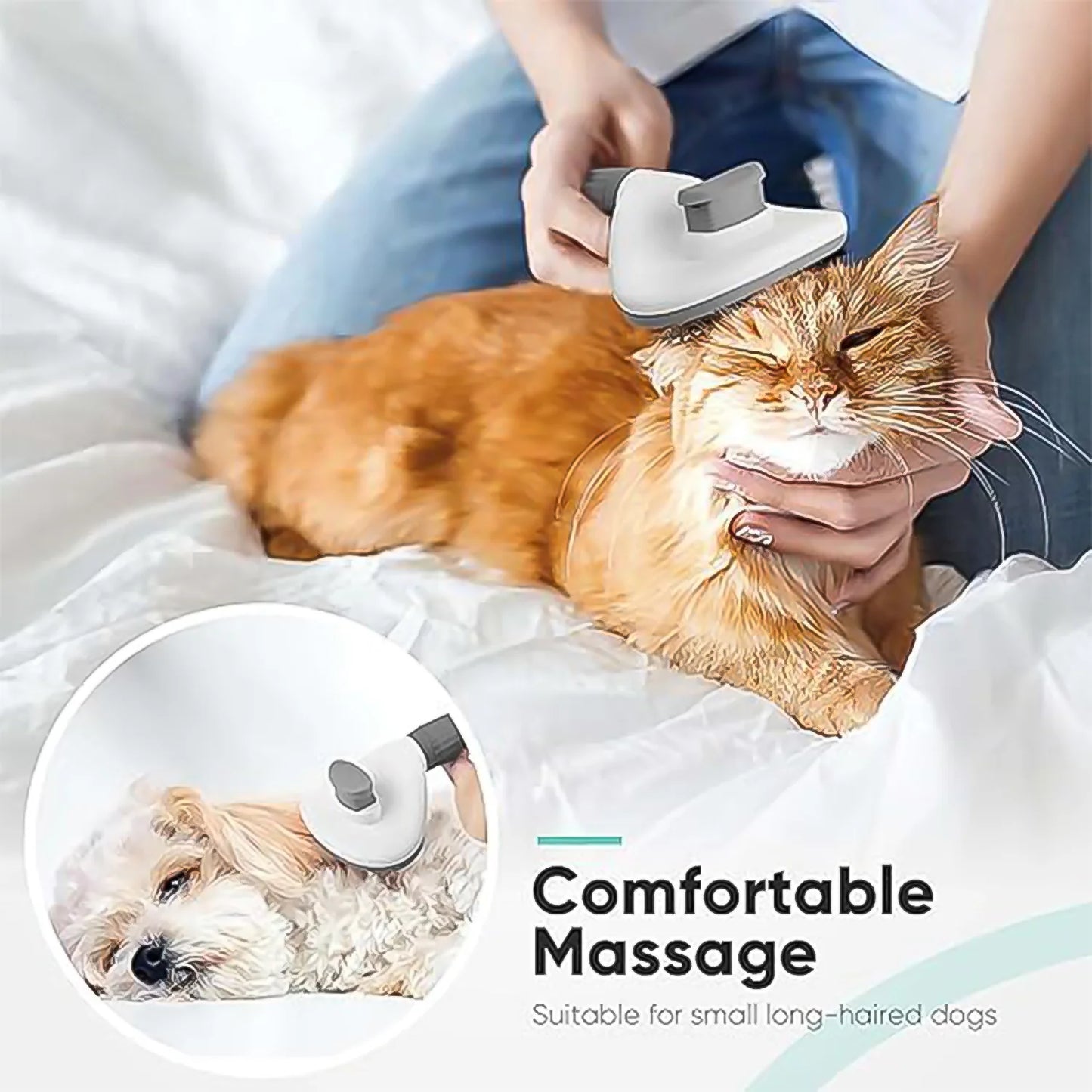 GroomEase™ Self-Cleaning Slicker Brush
