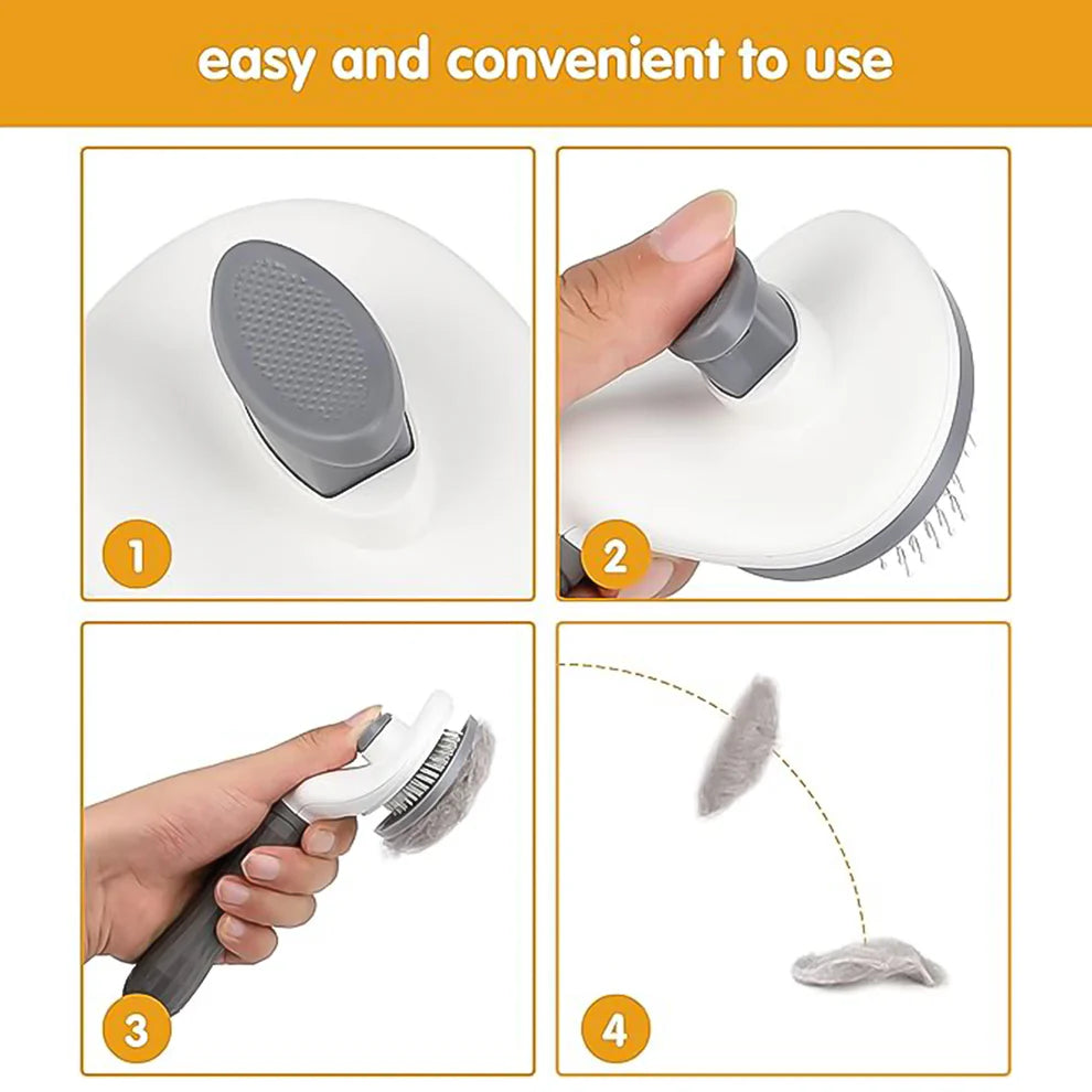 GroomEase™ Self-Cleaning Slicker Brush