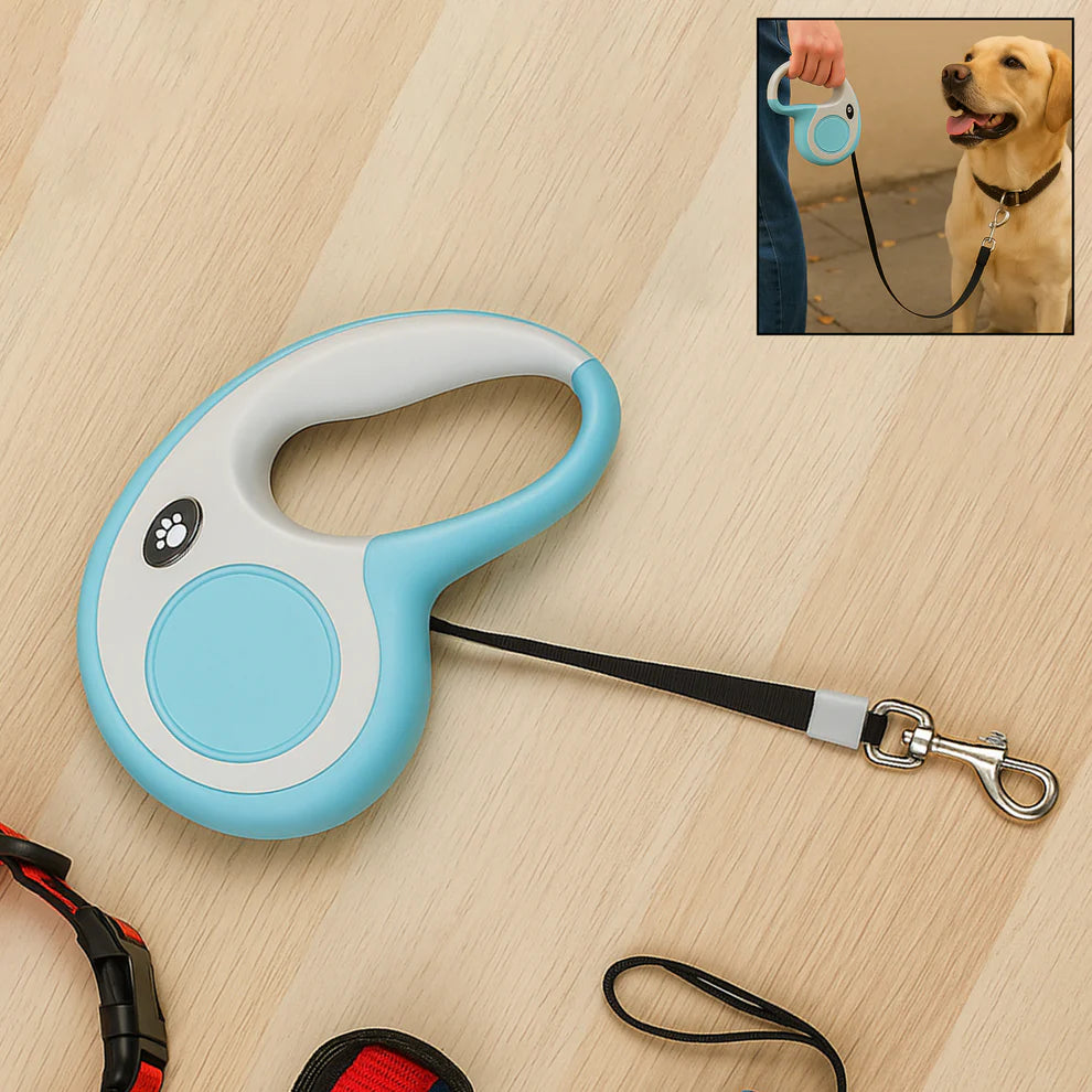 FlexiWalk™ Retractable Dog Leash with Anti-Slip Handle –16.5 ft (5 m)