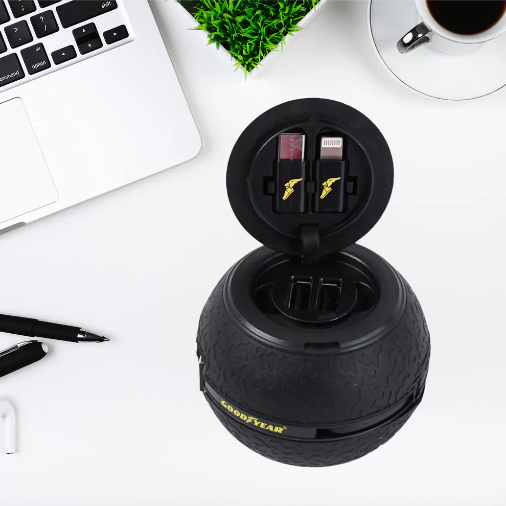 GoodYear ChargeAll™ Car Charging Cable with Multiple Tips