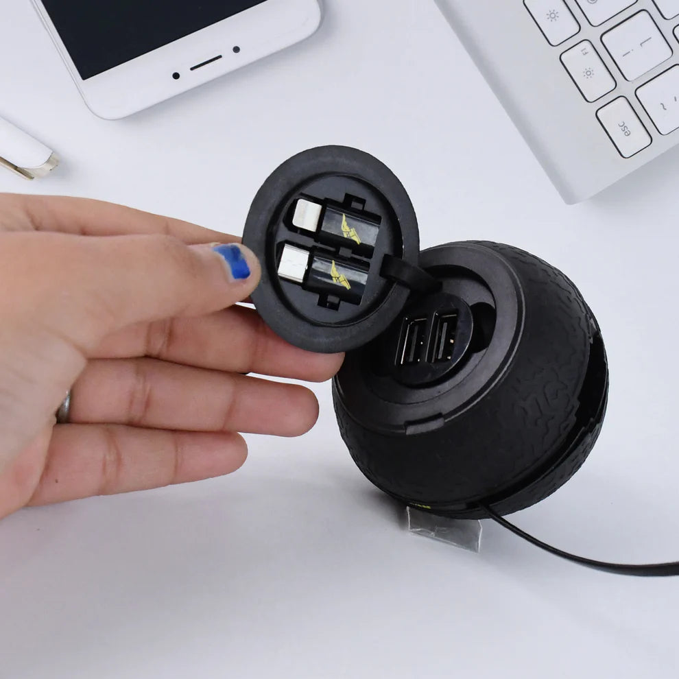 GoodYear ChargeAll™ Car Charging Cable with Multiple Tips
