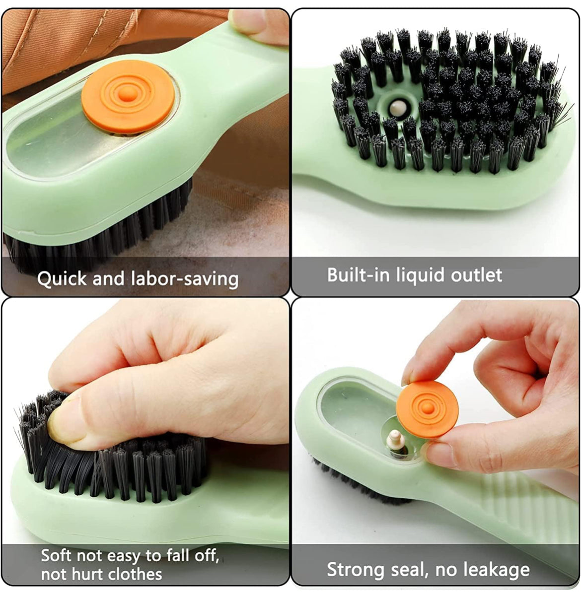All in 1 Scrubbing Brush with Soap Dispenser