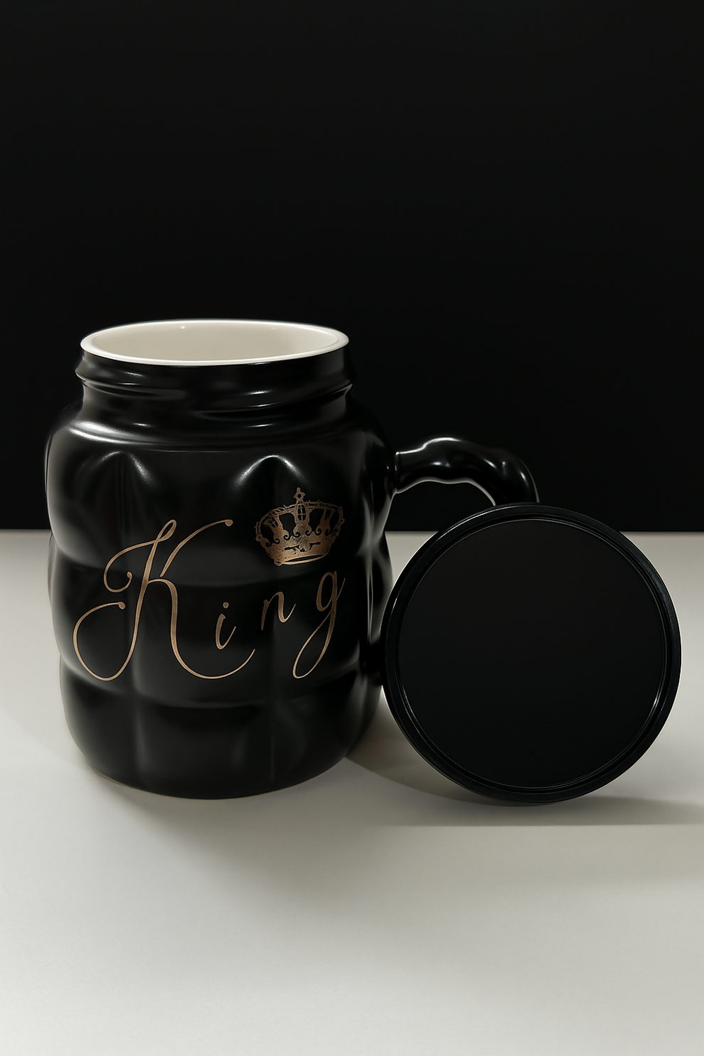 Luxury Black “King” Ceramic Mug