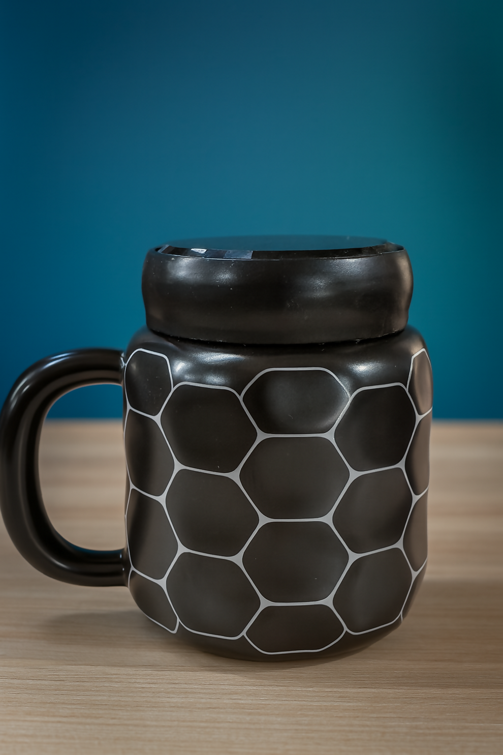 Premium Black Hexagon Ceramic Coffee