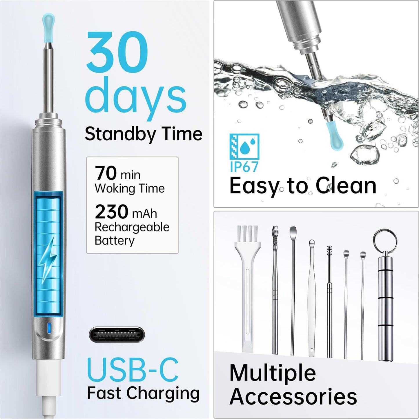 ClearView™ Earwax Cleaner with 1080P HD Camera