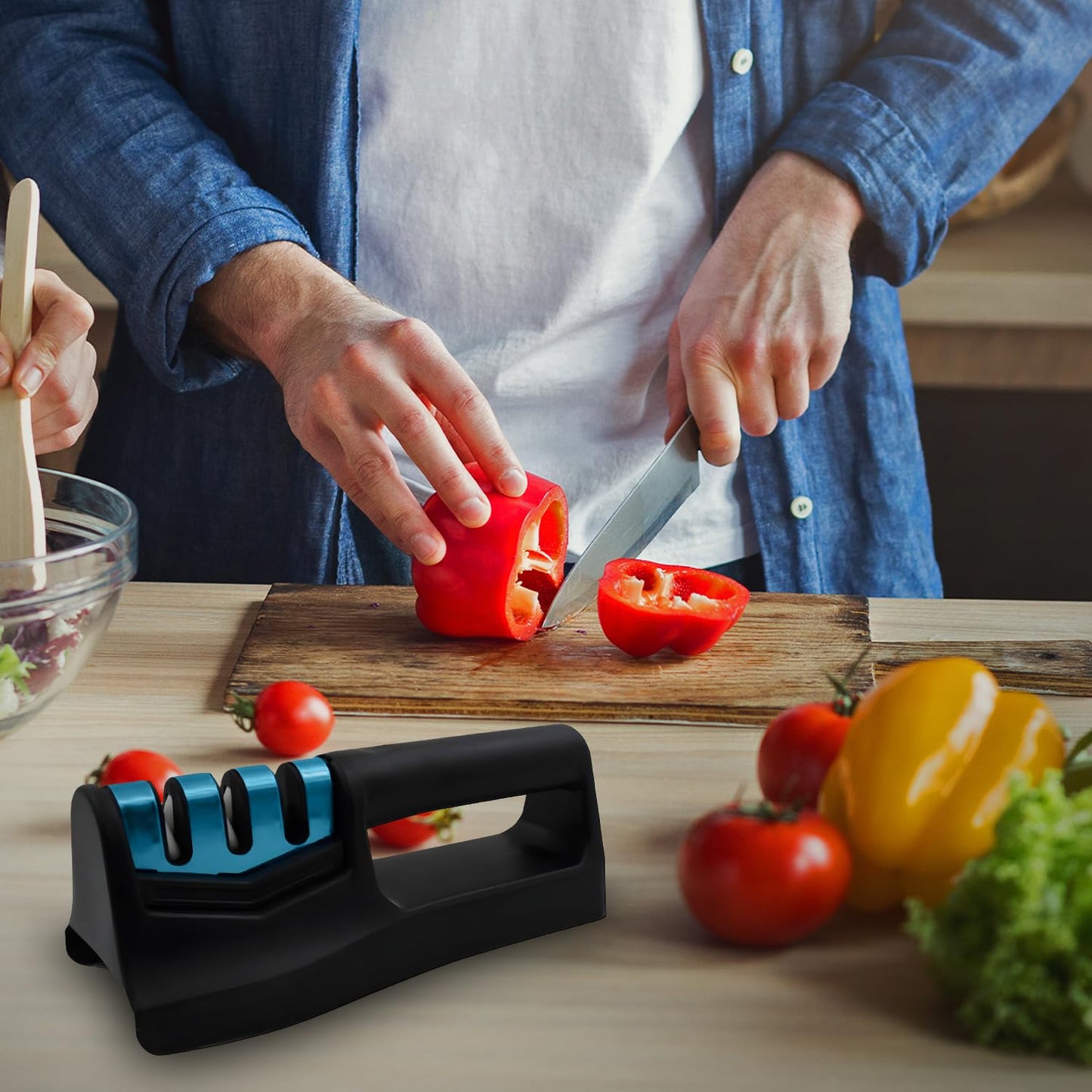 PrecisionPro Handheld Kitchen Knife Sharpener
