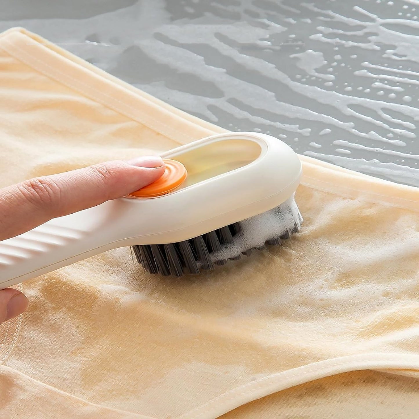 All in 1 Scrubbing Brush with Soap Dispenser