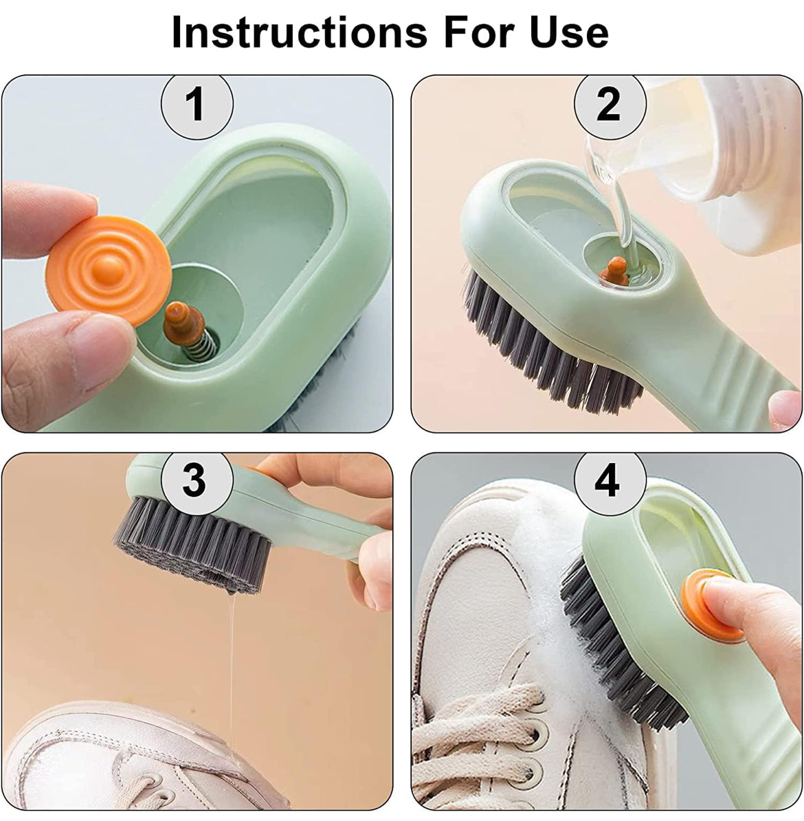 All in 1 Scrubbing Brush with Soap Dispenser