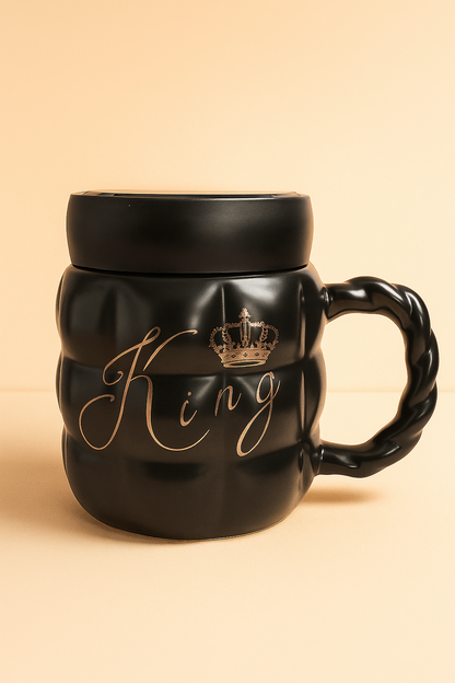 Luxury Black “King” Ceramic Mug
