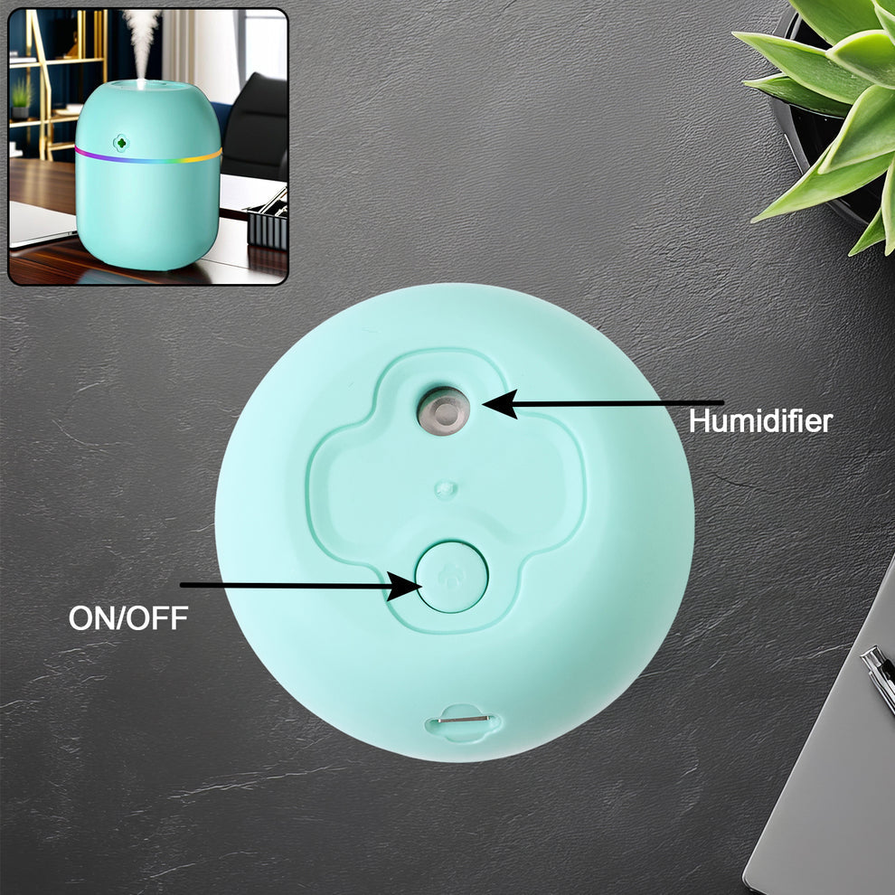 Portable USB Mini Humidifier with Night Light