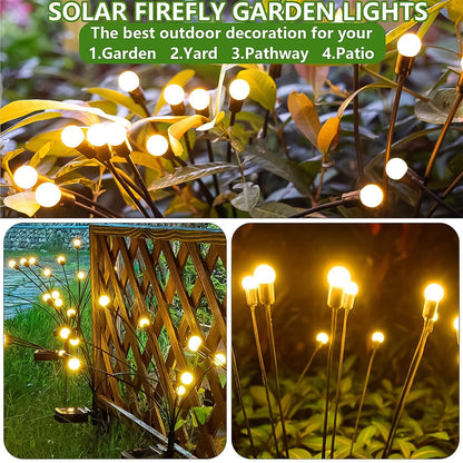 Solar Firefly Garden Lights – 2 Pc Set for Magical Outdoor Décor