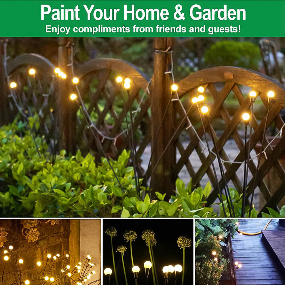 Solar Firefly Garden Lights – 2 Pc Set for Magical Outdoor Décor