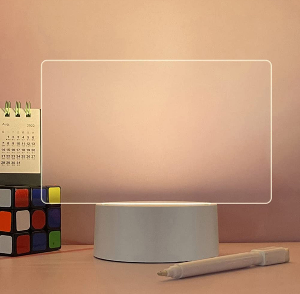 MemoGlow LED Message Board – Light-Up Acrylic Writing Pad