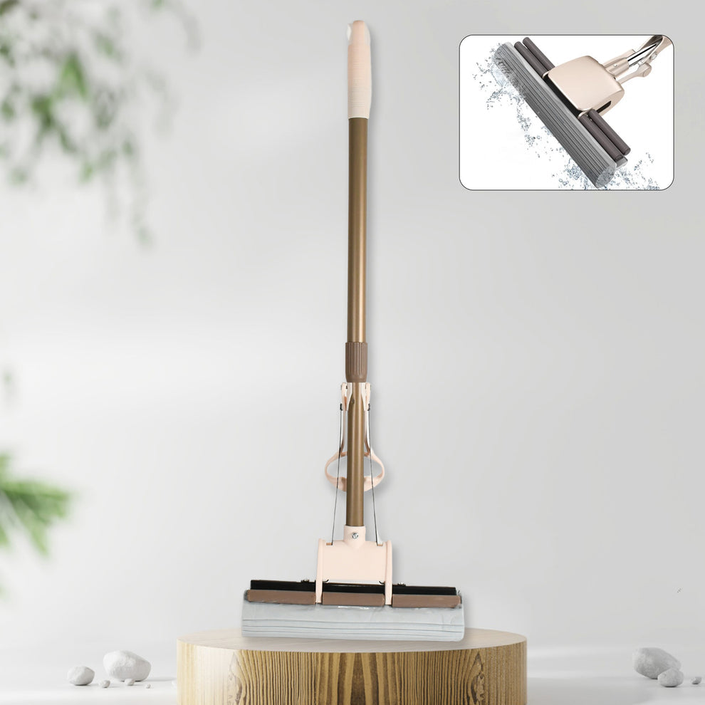 MiracleClean Super Absorbent Self-Cleaning Sponge Mop