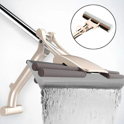 MiracleClean Super Absorbent Self-Cleaning Sponge Mop