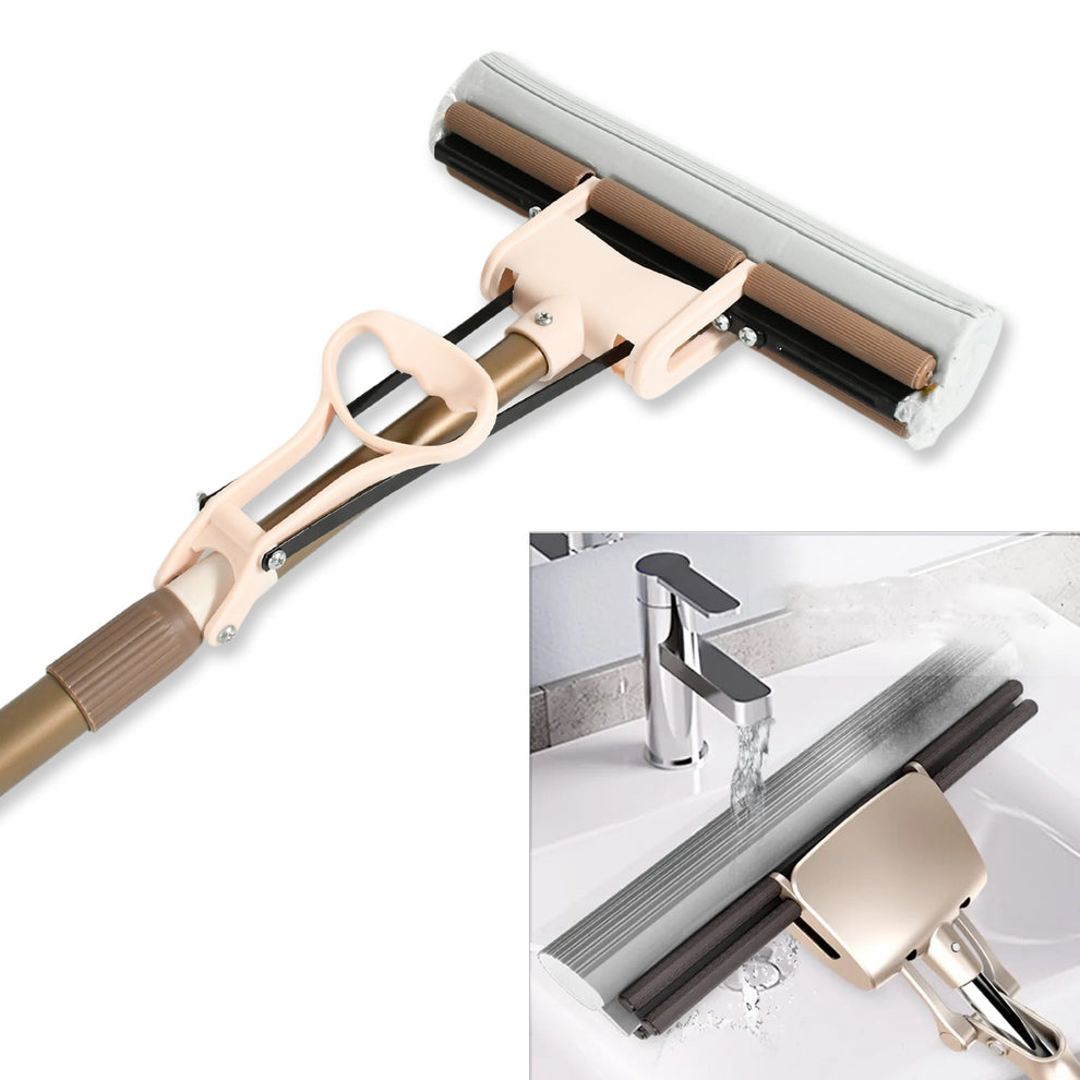 MiracleClean Super Absorbent Self-Cleaning Sponge Mop