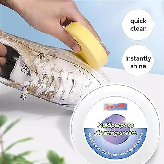ShineX™ Instant Shoe Cleaning Cream (260g) – Stain Remover & White Restorer