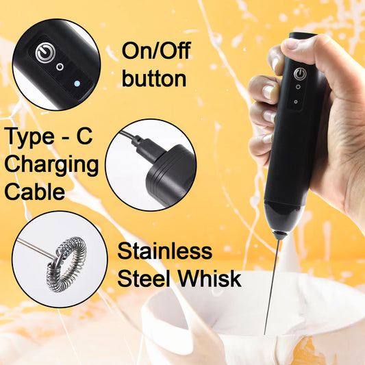 FrothEase™ Small Electric Handheld Milk Frother