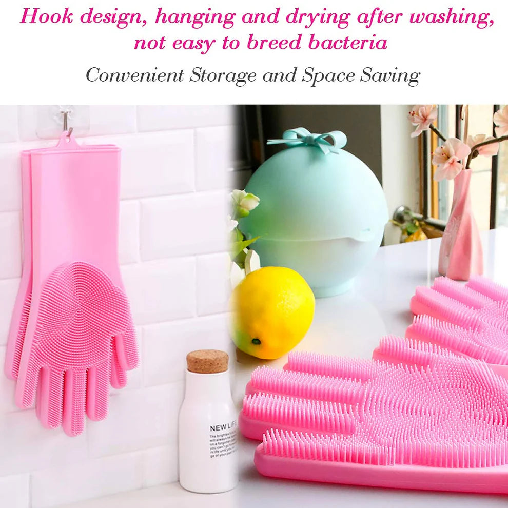 CleanGrip™  Gloves with Silicone Scrubber