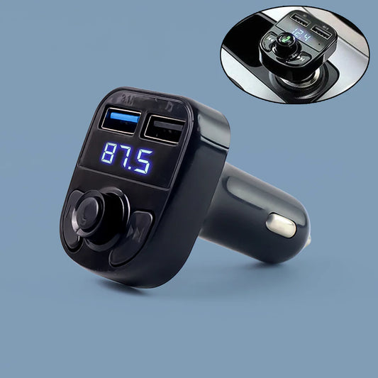 DriveSync™ Bluetooth FM Transmitter Kit with Dual USB Fast Charger