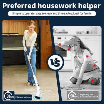 PowerSpin™ 9-in-1 Cordless Electric Spin Scrubber