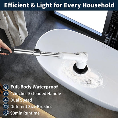 PowerSpin™ 9-in-1 Cordless Electric Spin Scrubber